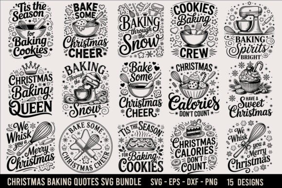 Christmas Baking Quote SVG Bundle Review for Real Embroidery Projects