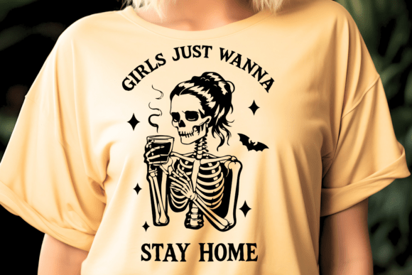 Girls Just Wanna Stay Home Quote SVG Review for Real Projects