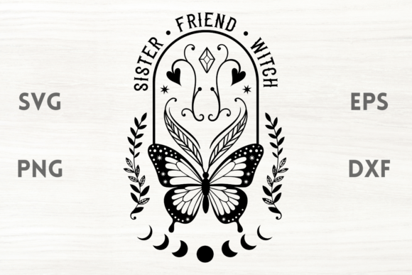 Sister Friend Witch Quote SVG Review for Real Embroidery Projects