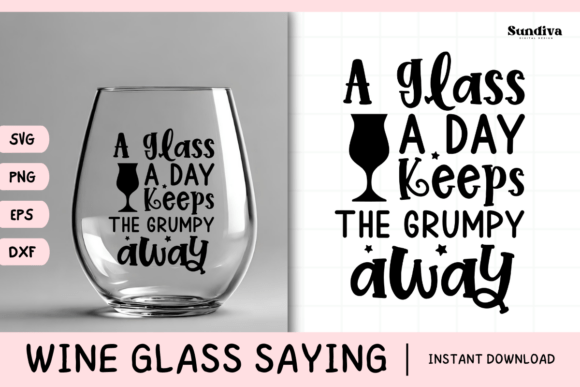 Wine Glass Quote SVG 25: A Sass-Filled Embroidery Design for Smiles